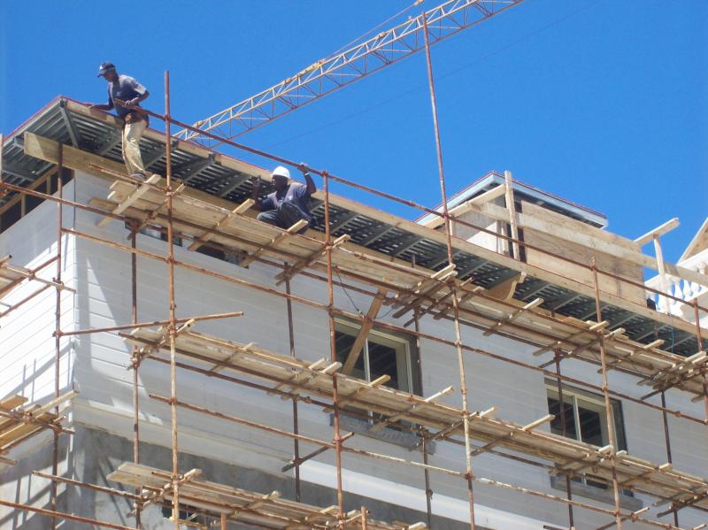 Siding Works In-Progress at The Palmyra 